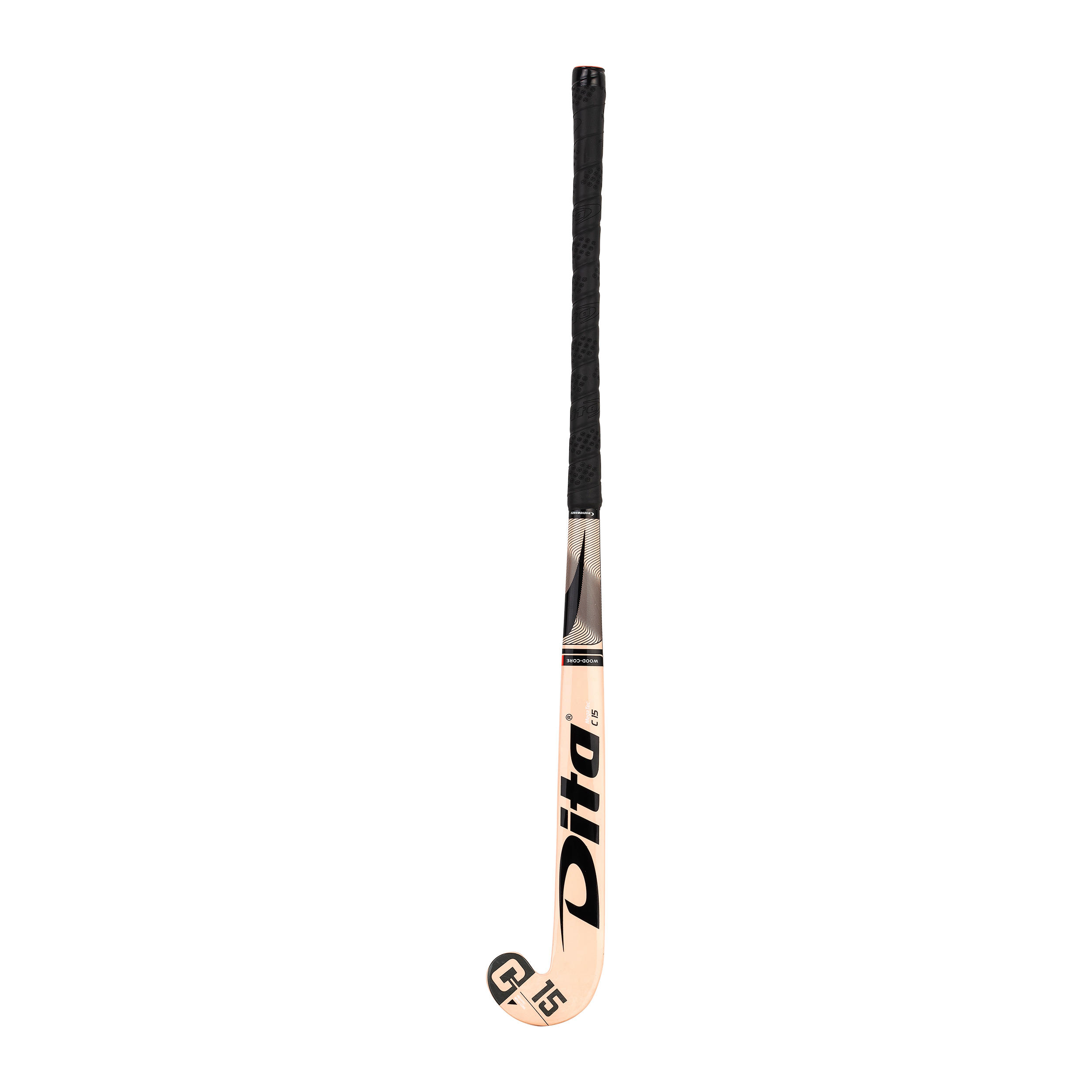Stick de hockey sur gazon enfant bois Megatec C15 rose 6/10
