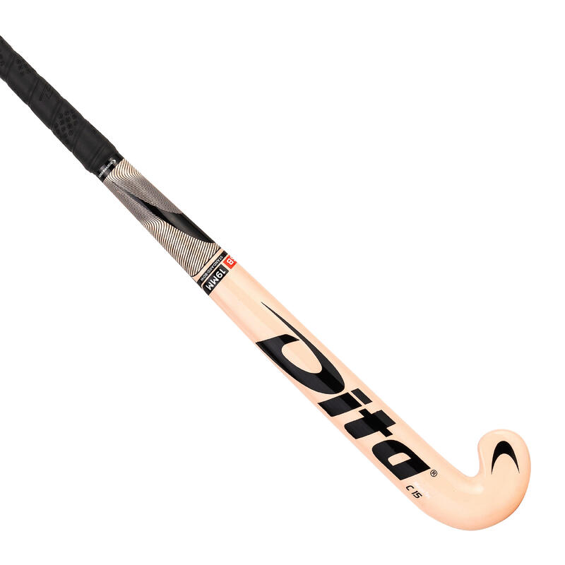 Stick de hockey sur gazon enfant bois Megatec C15 rose