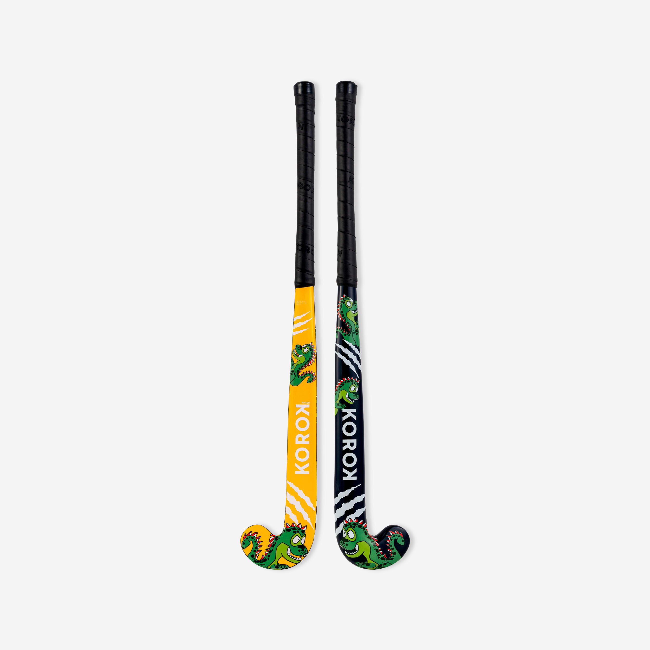 FH100 Bastone da hockey in legno Dino per bambini