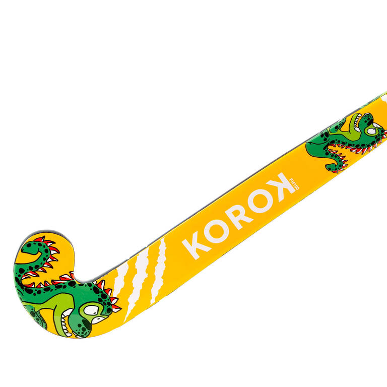 Kids' Wood Field Hockey Stick FH100 - Dino