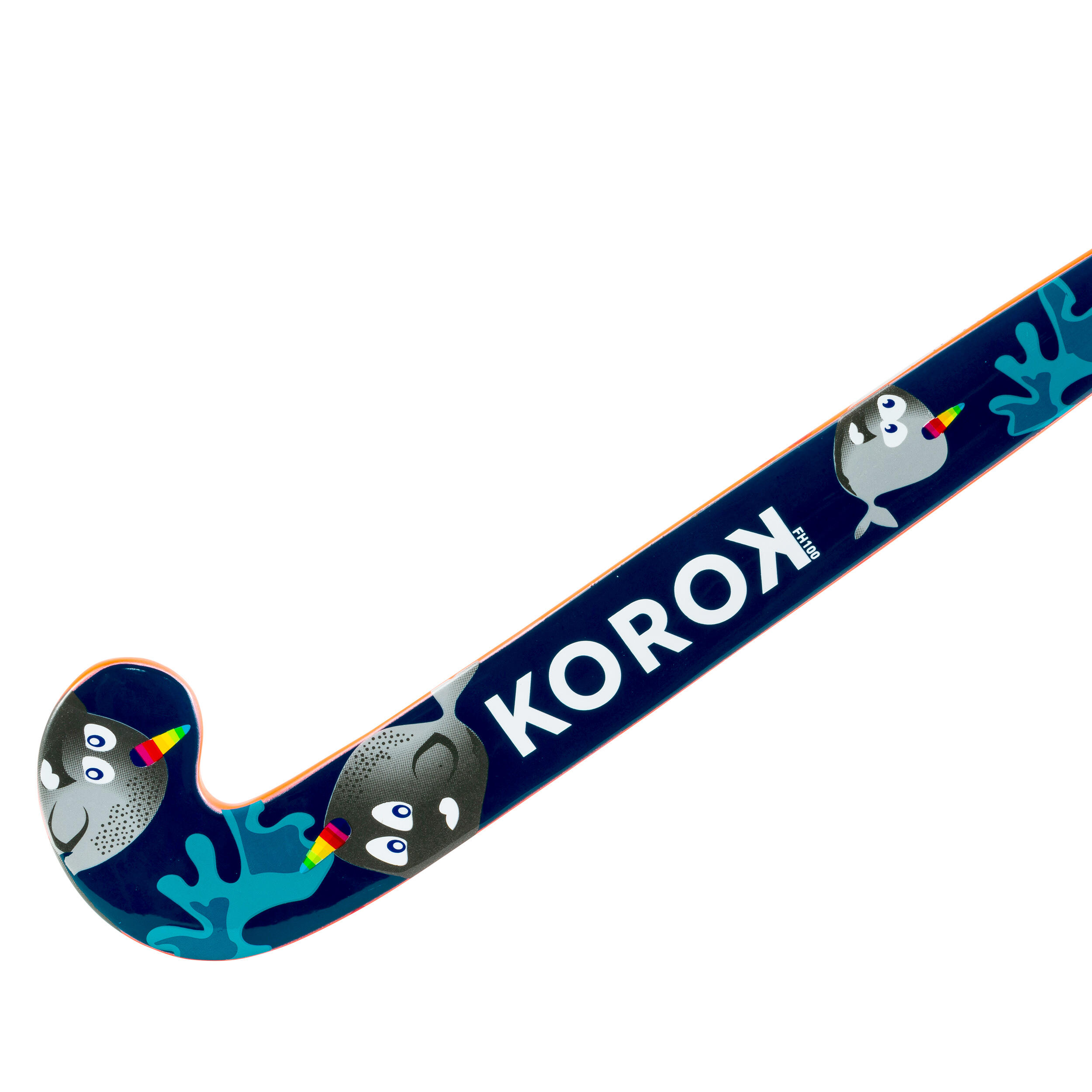 Kids' Wood Field Hockey Stick FH100 - Narwhal 4/11