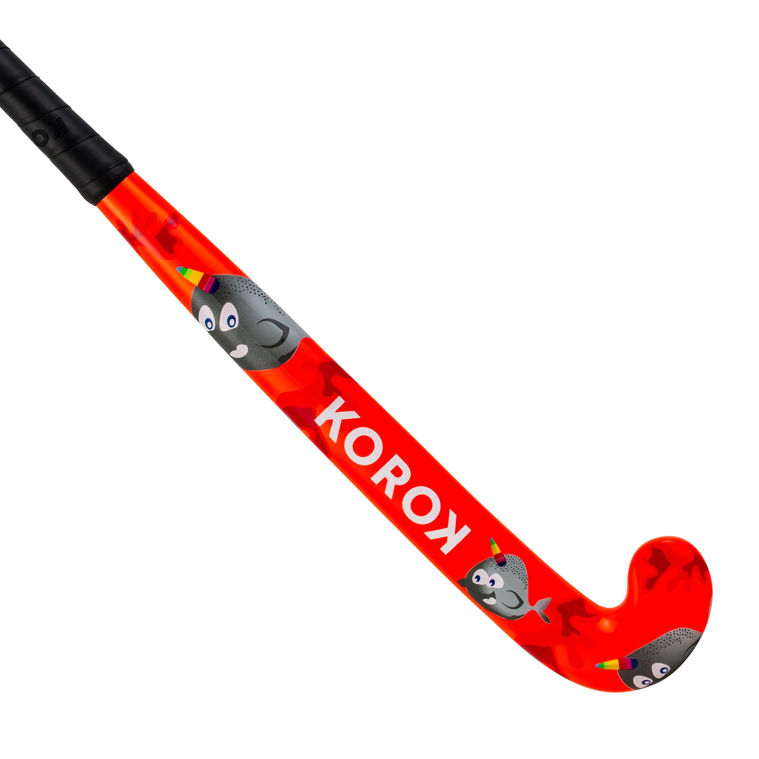 KOROK Kids' Wood Field Hockey Stick FH100 - Narwhal
