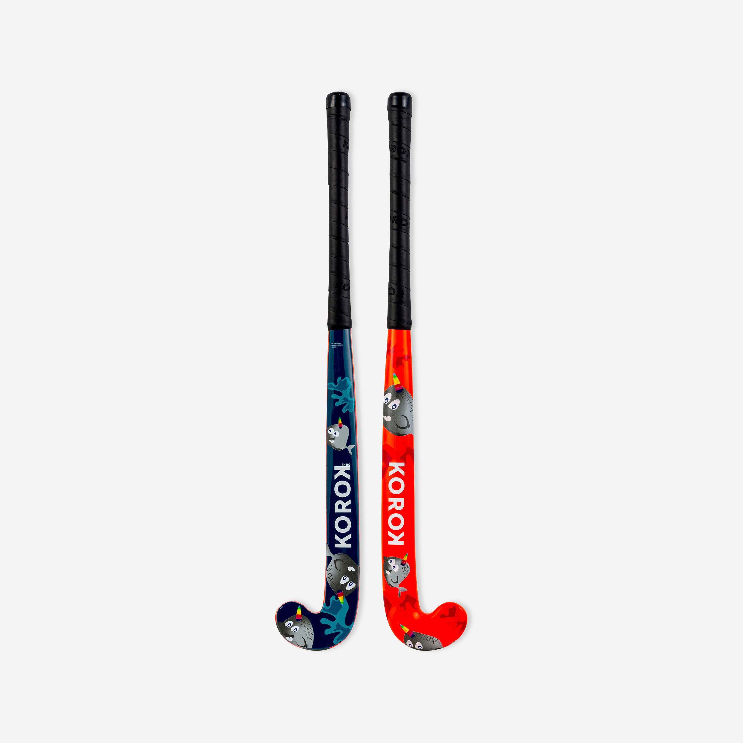 Kids' Wood Field Hockey Stick FH100 - Narwhal 6/11