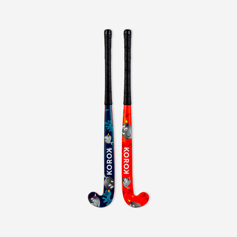 Kids' Wood Field Hockey Stick FH100 Narwhal KOROK Decathlon