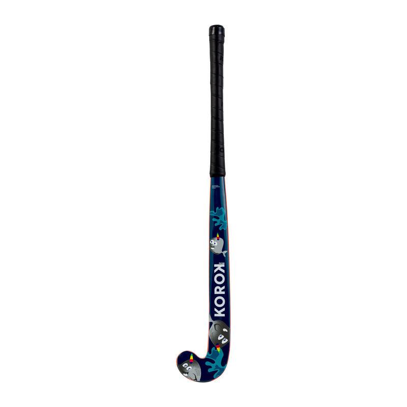 Kids' Wood Field Hockey Stick FH100 Narwhal KOROK Decathlon