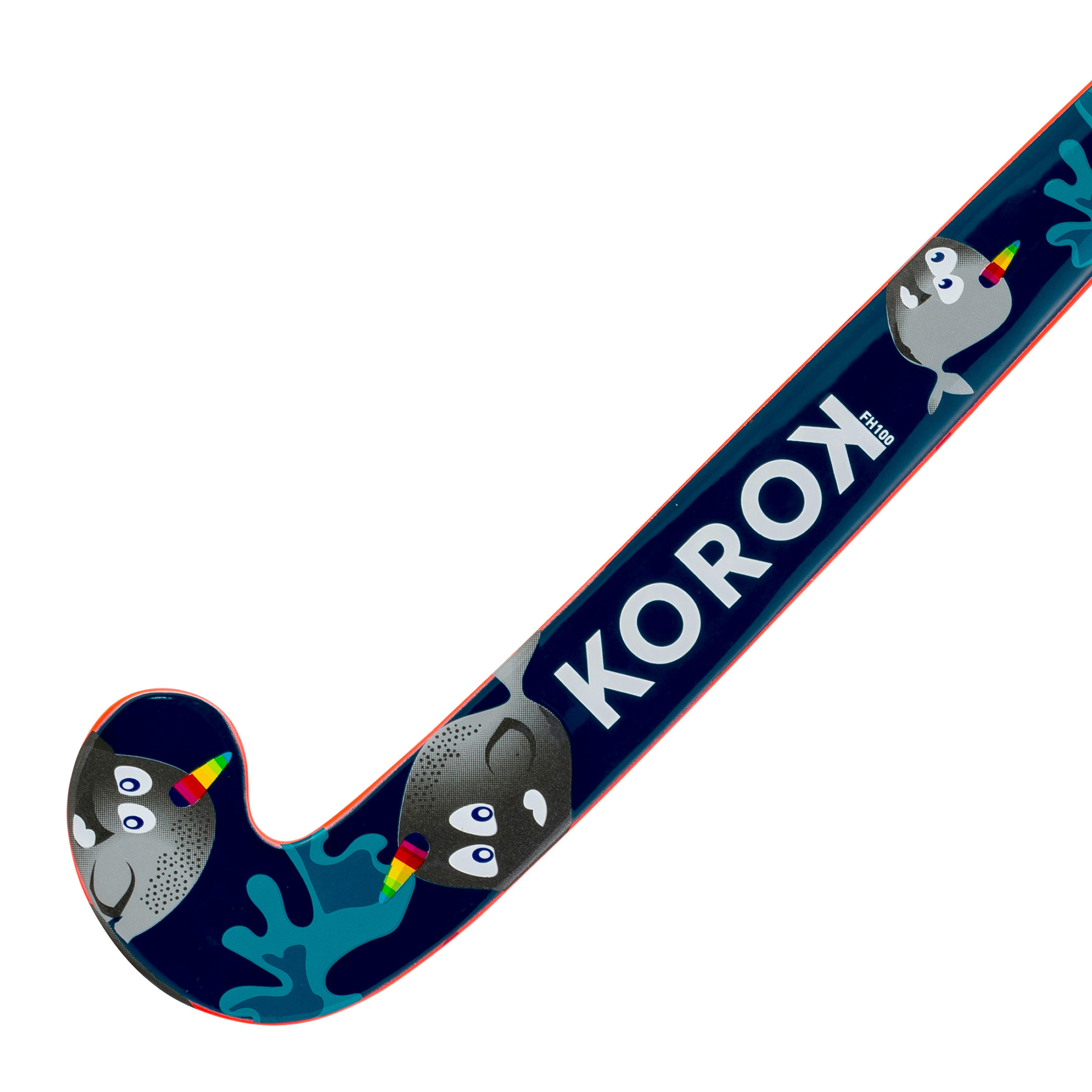 Kids' Wood Field Hockey Stick FH100 - Narwhal 3/11
