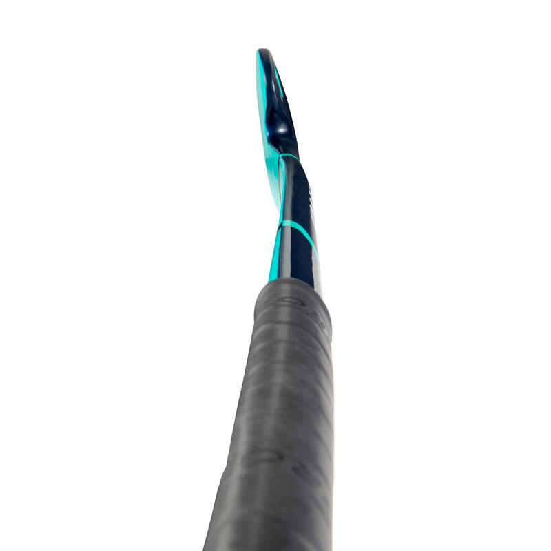 Stick de hockey adulte occasionnel bois/fibre verre FH100 bleu turquoise
