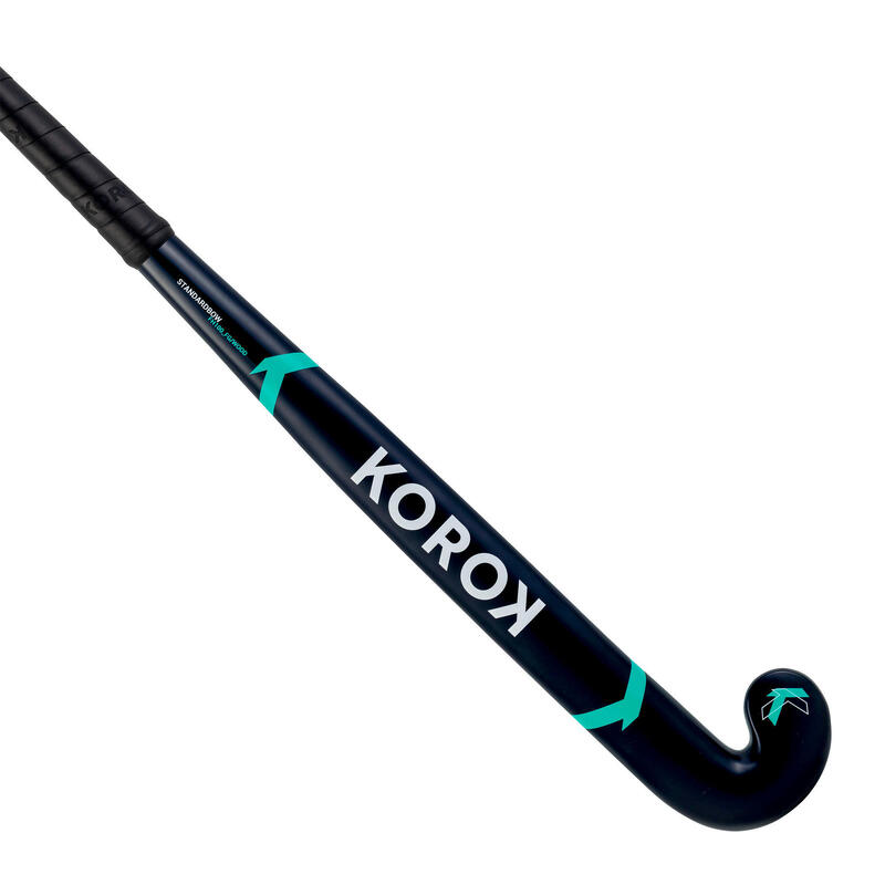 Hockeystick voor volwassenen occasioneel hout/glasvezel FH100 blauw/turquoise