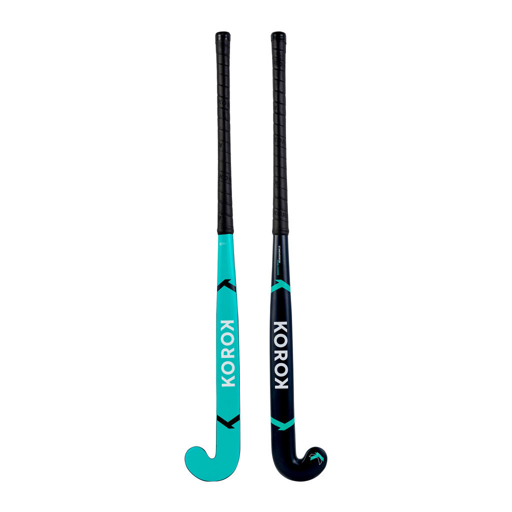 Adult Occasional Wood/Fibreglass Field Hockey Stick FH100 - Turquoise Blue