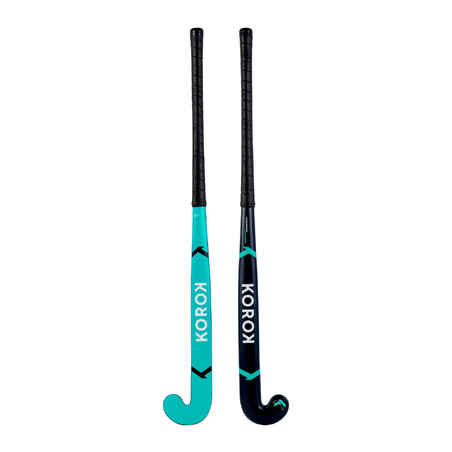 Adult Occasional Wood/Fibreglass Field Hockey Stick FH100 - Turquoise Blue