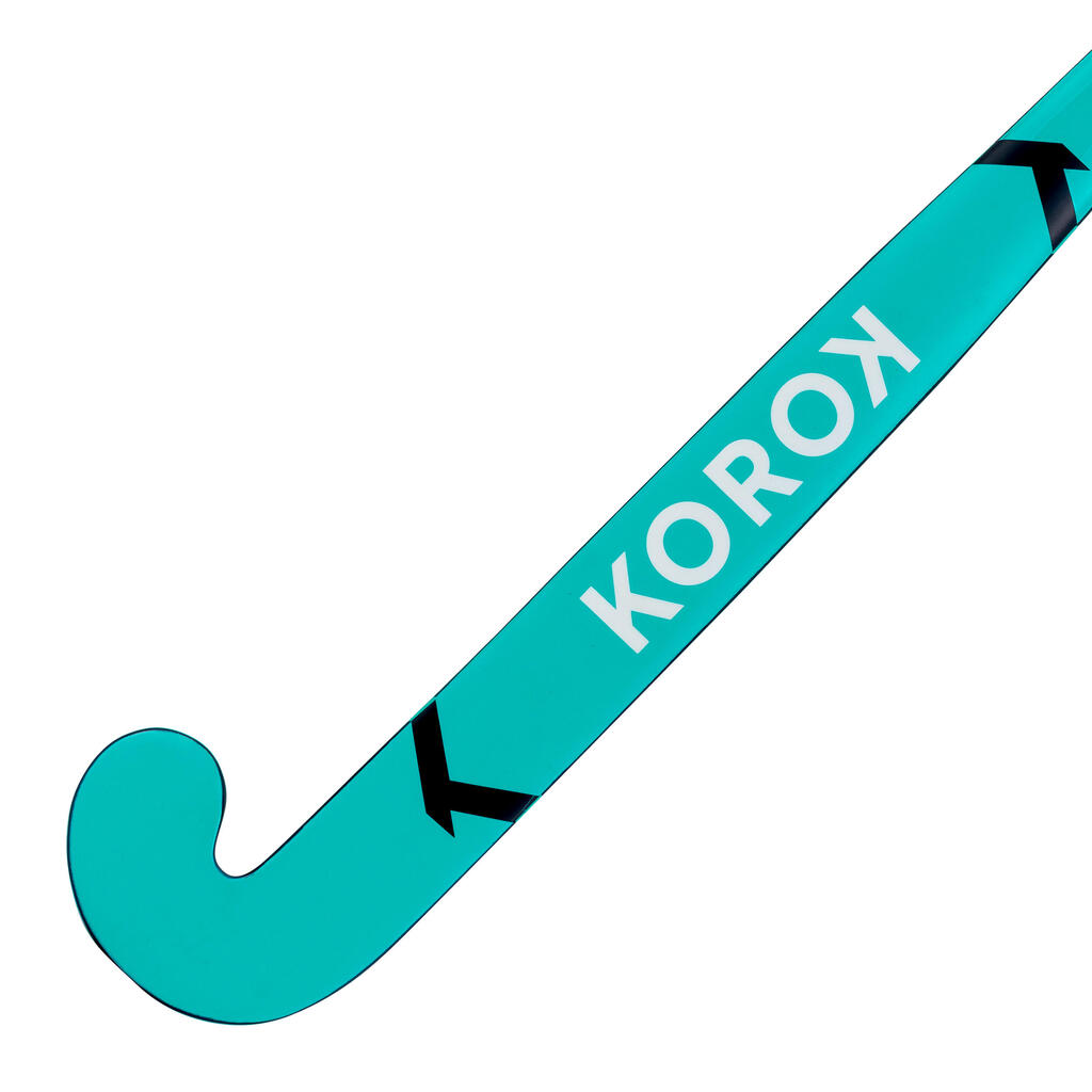 Adult Occasional Wood/Fibreglass Field Hockey Stick FH100 - Turquoise Blue