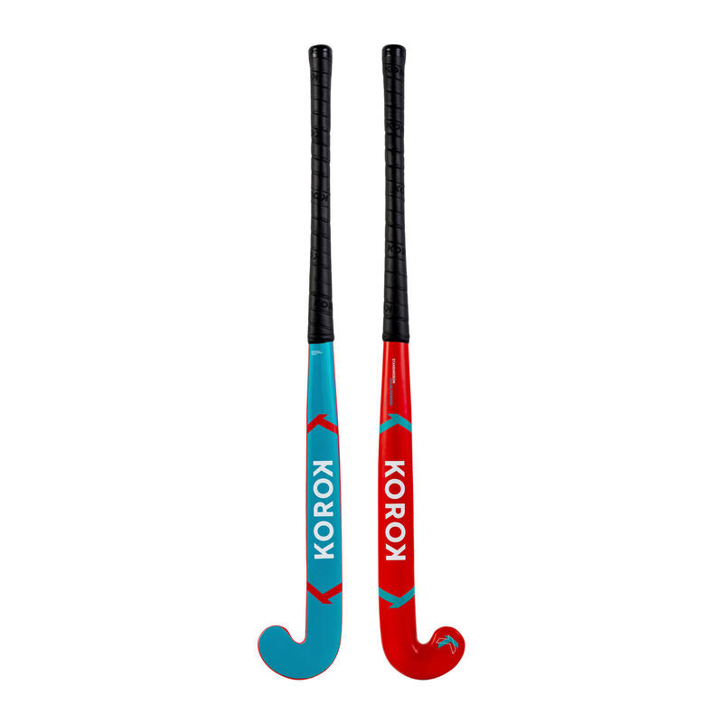 Hockeystick voor beginnende kinderen FH150 hout recreatief gebruik rood