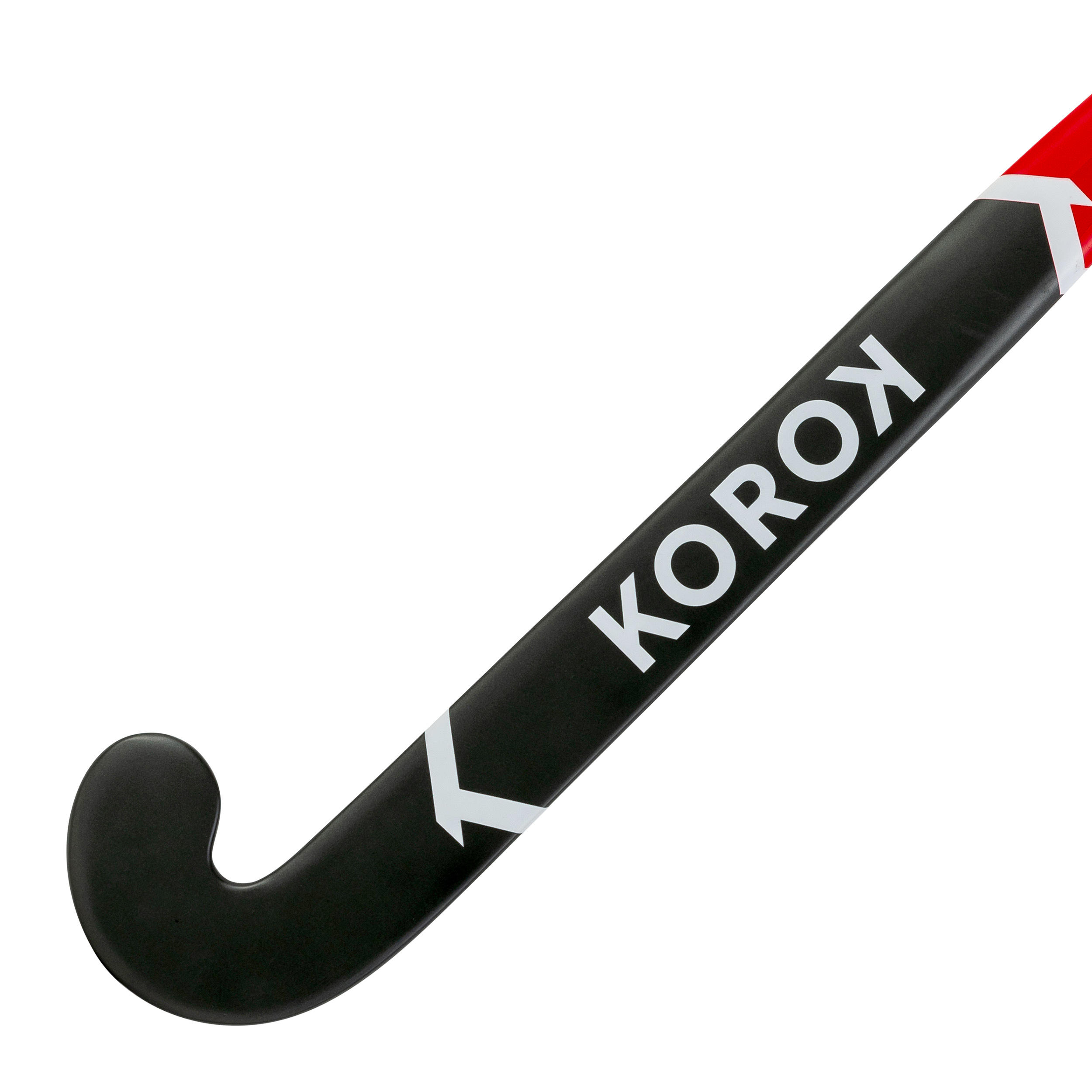 Adult Beginner Standard Bow Fibreglass Field Hockey Stick FH150 - Red 12/12