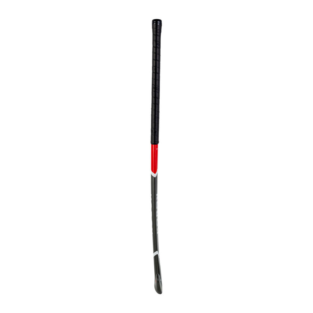 Stick de hockey/hierba adulto iniciación fibra de vidrio standard bow FH150 rojo