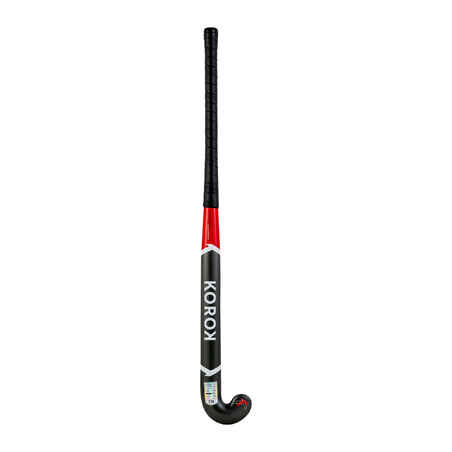 Stick Hockey Hierba Korok FH110 100% Fibra de vidrio Adulto Gris Rojo