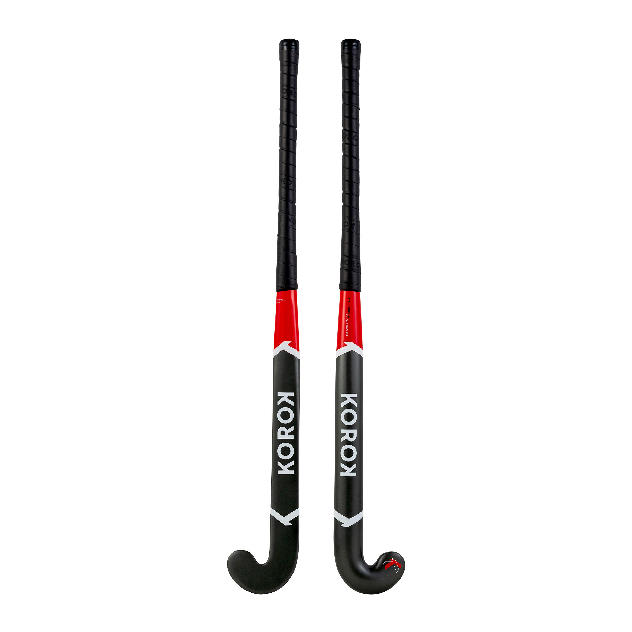 Adult Beginner Standard Bow Fibreglass Field Hockey Stick FH150 - Red 3/12