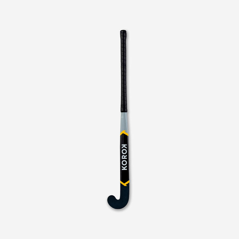 Stick Hóquei Campo Adulto Intermédio FH530 Low Bow 30% Carbono Cinzento/Amarelo