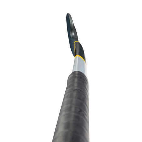 Adult Intermediate 30% Carbon Low Bow Field Hockey Stick FH530 - Grey/Yellow