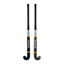 Adult Intermediate 30% Carbon Low Bow Field Hockey Stick FH530 - Grey/Yellow