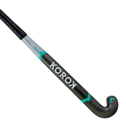 
      Adult Intermediate 30% Carbon Mid Bow Field Hockey Stick FH530 - Grey/Turquoise
  