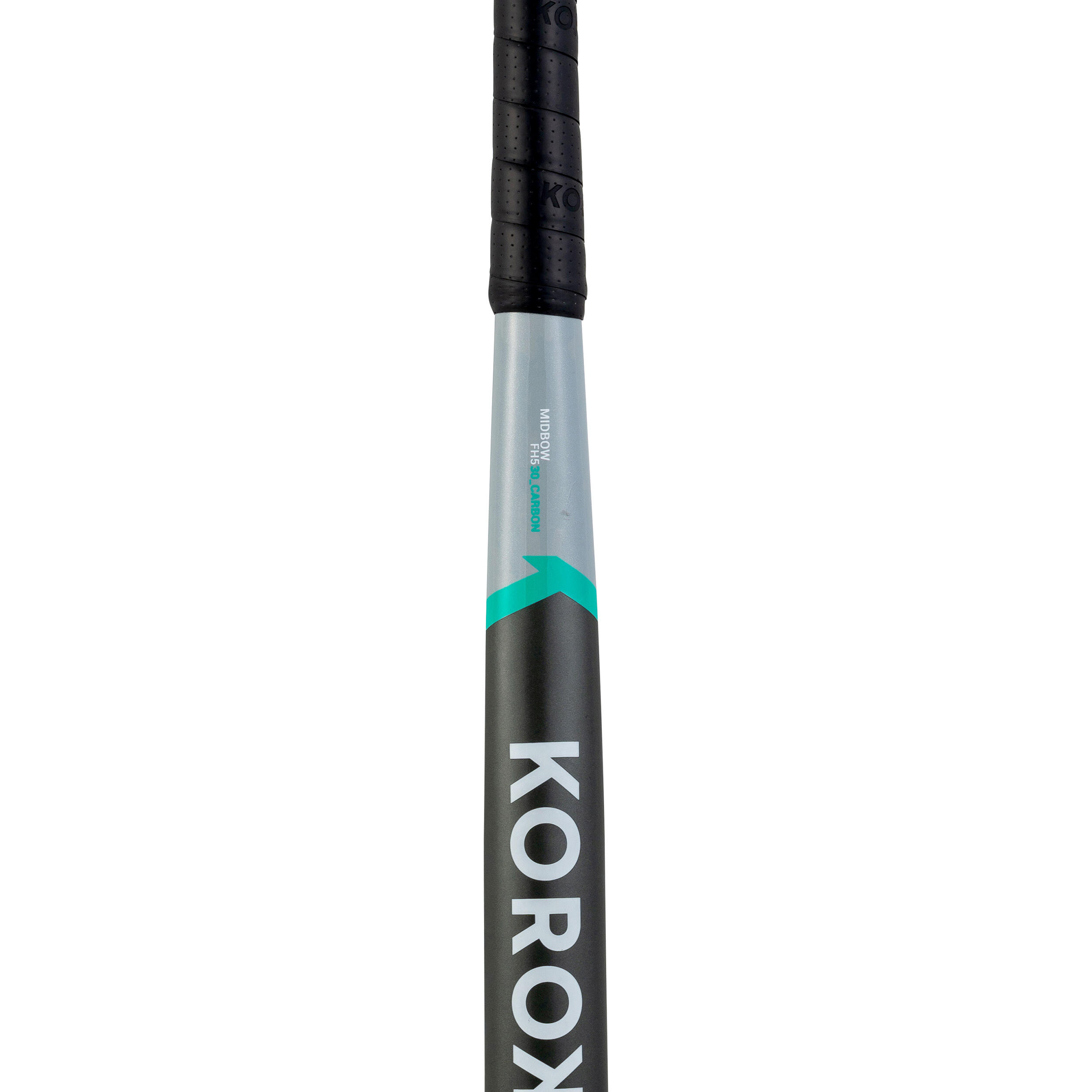 Adult Intermediate 30% Carbon Mid Bow Field Hockey Stick FH530 - Grey/Turquoise 11/11
