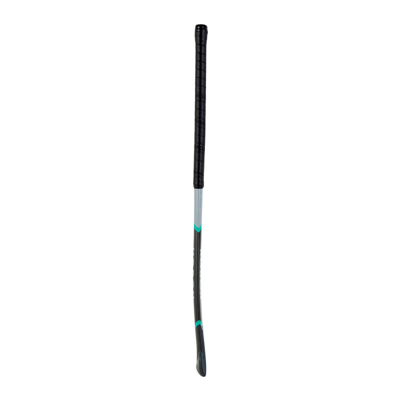 Hockeystick voor gevorderde volwassenen mid bow 30% carbon FH530 grijs/turquoise