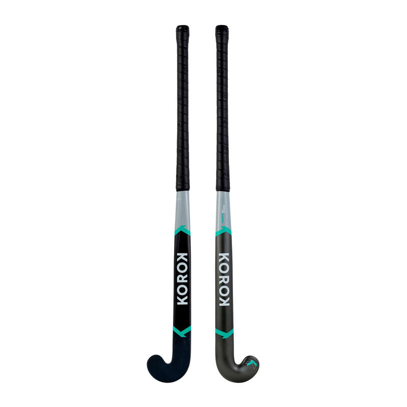 Feldhockeyschläger FH530 Mid Bow 30% Carbon Erwachsene grau/türkis