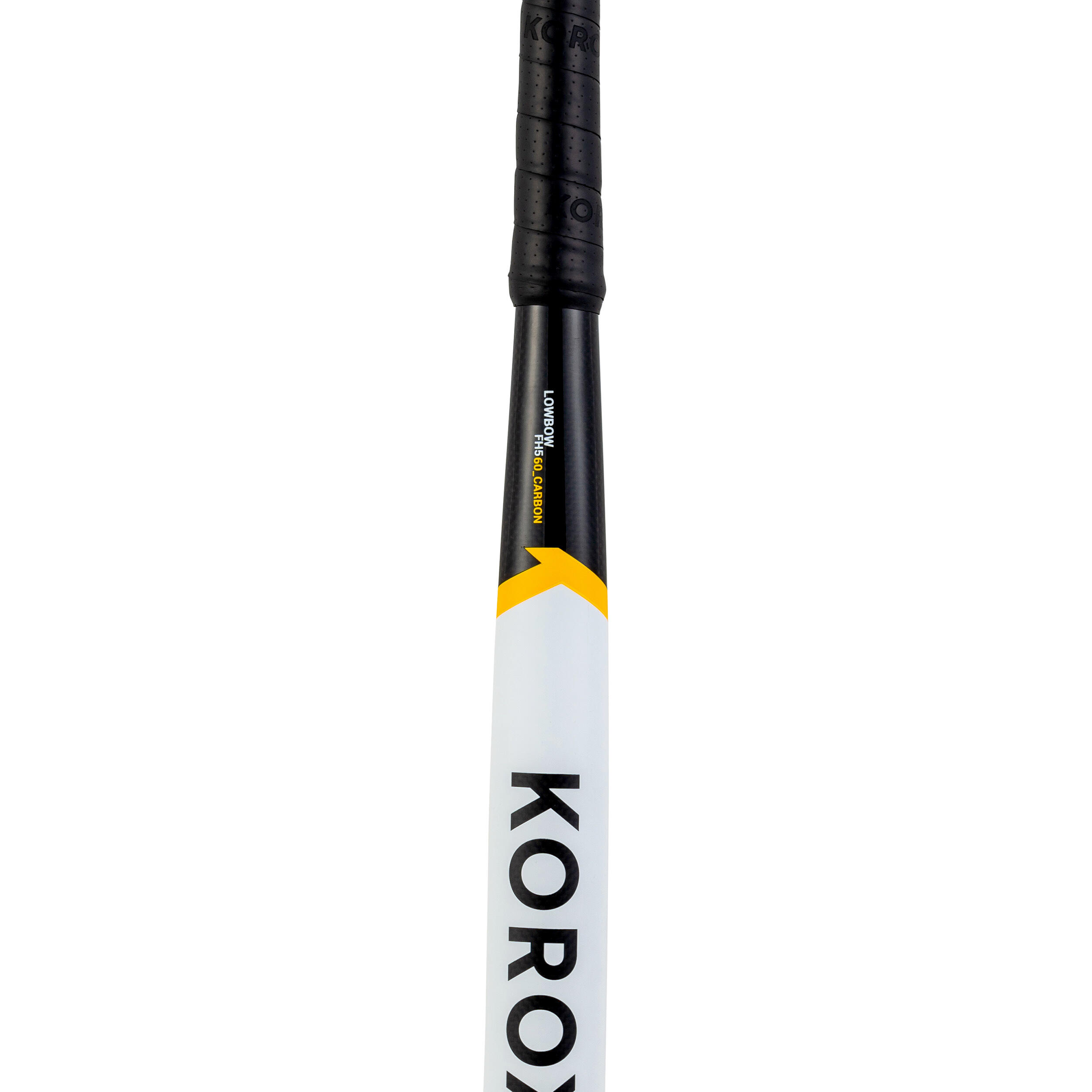 Adult Intermediate 60% Carbon Low Bow Field Hockey Stick FH560 - White/Yellow 12/12