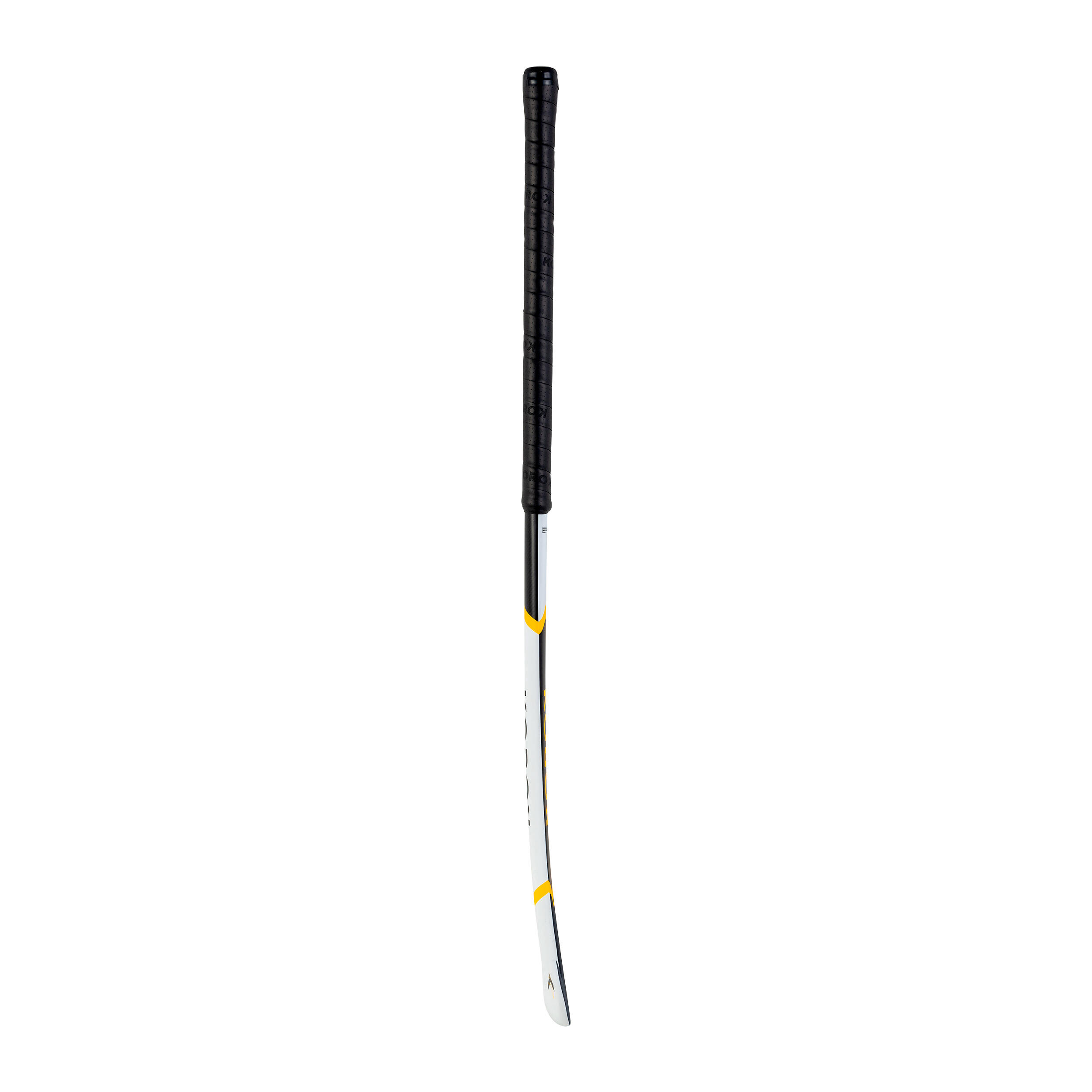 Adult Intermediate 60% Carbon Low Bow Field Hockey Stick FH560 - White/Yellow 9/12