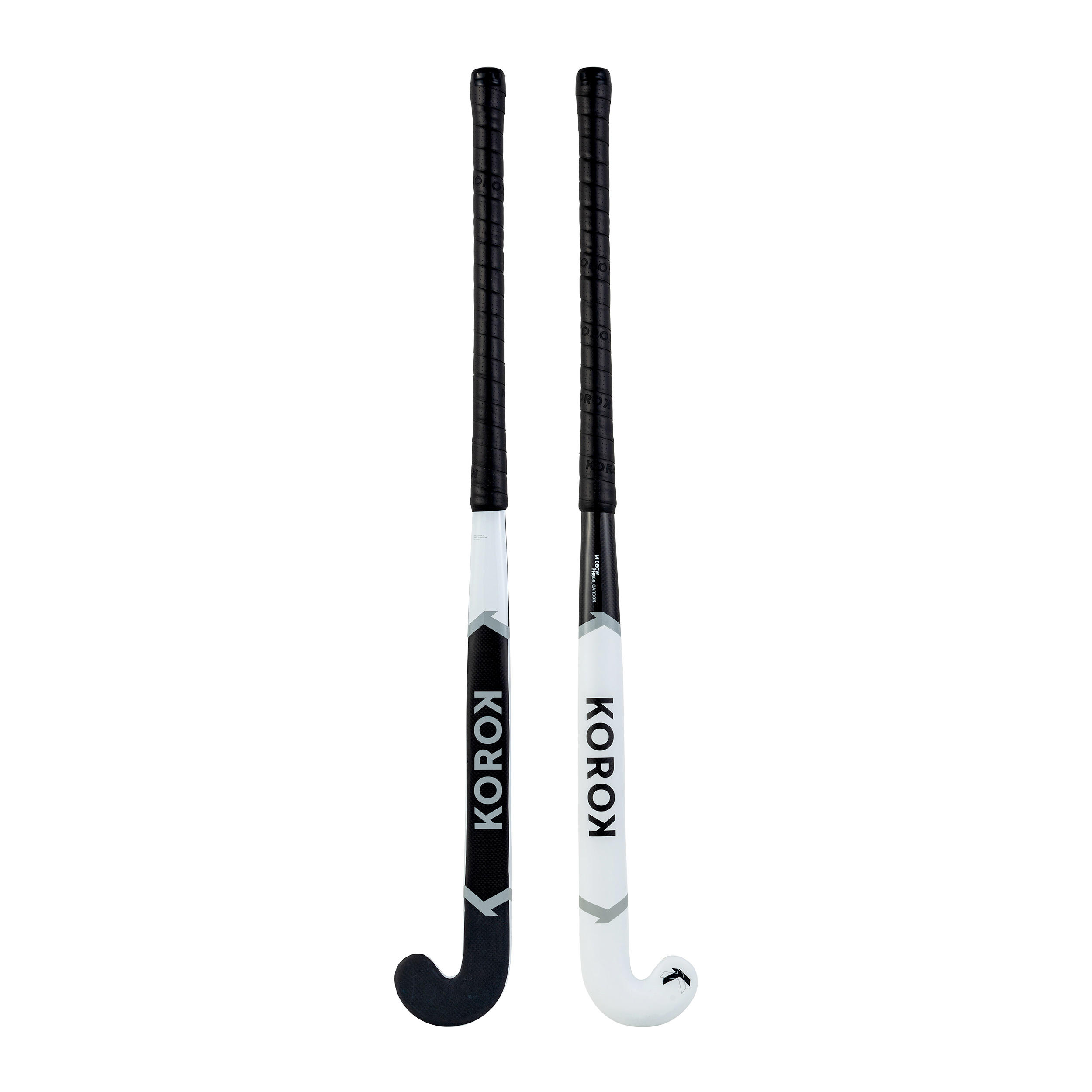 Adult Intermediate 60% Carbon Mid Bow Field Hockey Stick FH560 - White/Grey