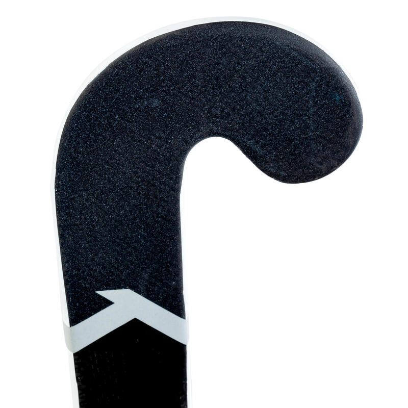 Stick de hockey sur gazon adulte confirmé mid bow 60% carbone FH560 blanc gris