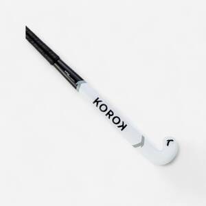 Adult Intermediate 60% Carbon Mid Bow Field Hockey Stick FH560 - White/Grey
