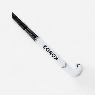 Adult Intermediate 60% Carbon Mid Bow Field Hockey Stick FH560 - White/Grey