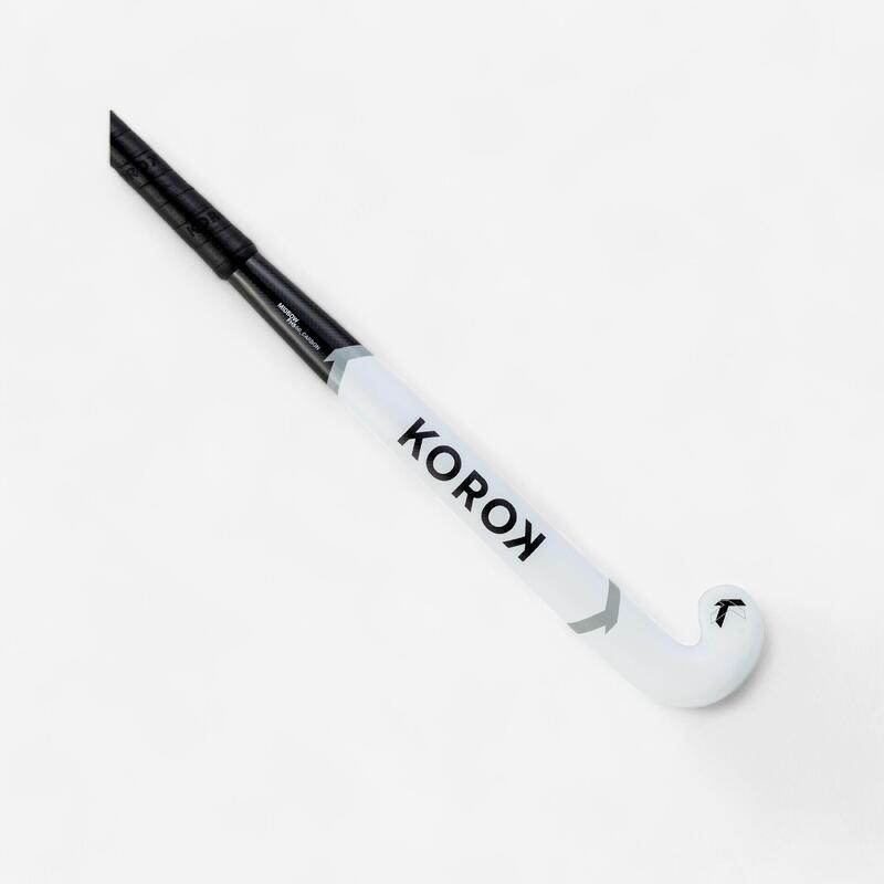 Stick Hockey Hierba Korok FH560 60% Carbono Midbow Adulto Blanco Negro