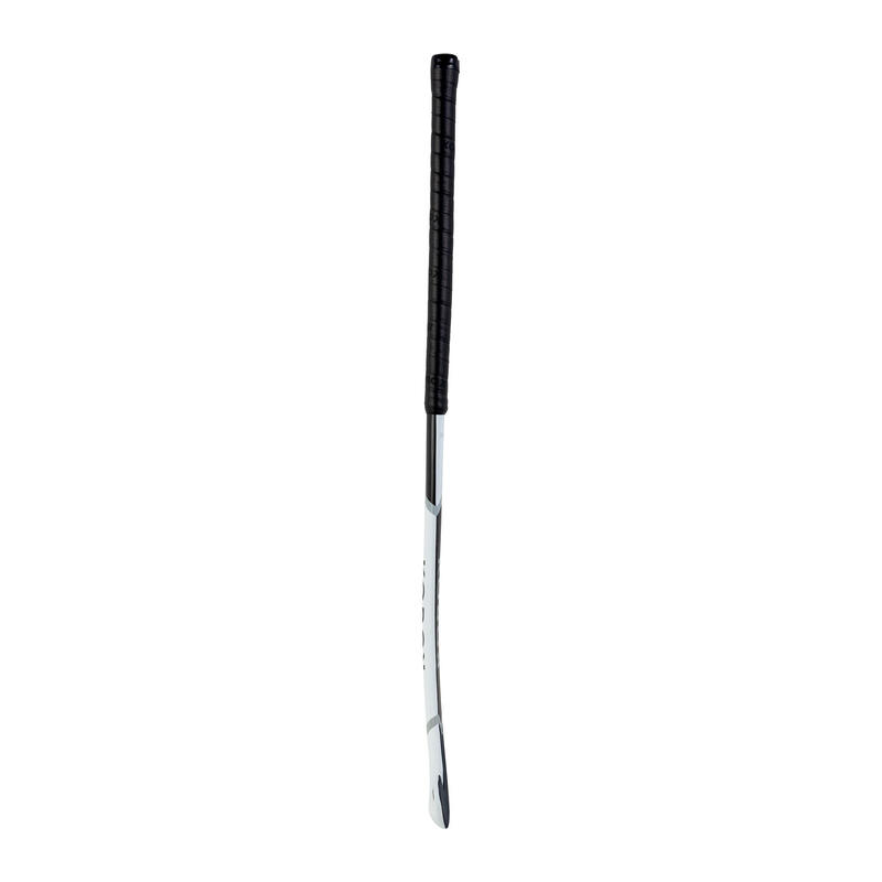 Stick de hockey sur gazon adulte confirmé mid bow 60% carbone FH560 blanc gris