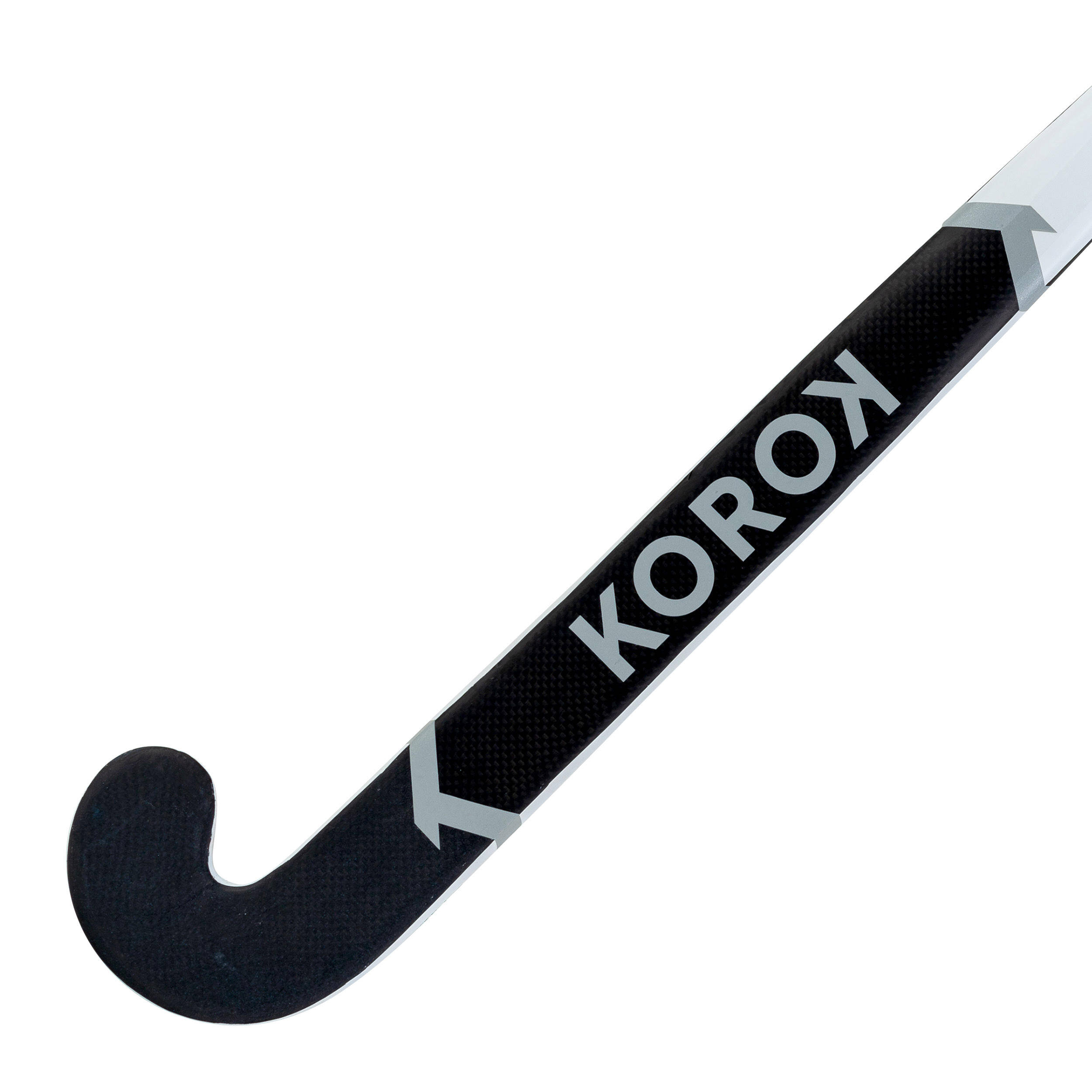 Adult Intermediate 60% Carbon Mid Bow Field Hockey Stick FH560 - White/Grey -  4