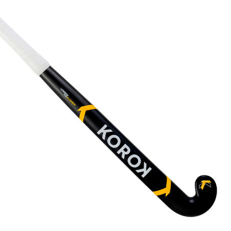 Landhockeyklubba 20 % kolfiber low bow FH920 tonåring svart gul