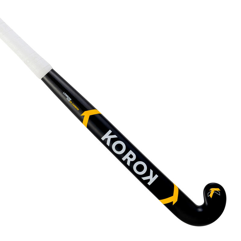 Feldhockeyschläger FH920 mit 20 % Carbon Low Bow schwarz/gelb