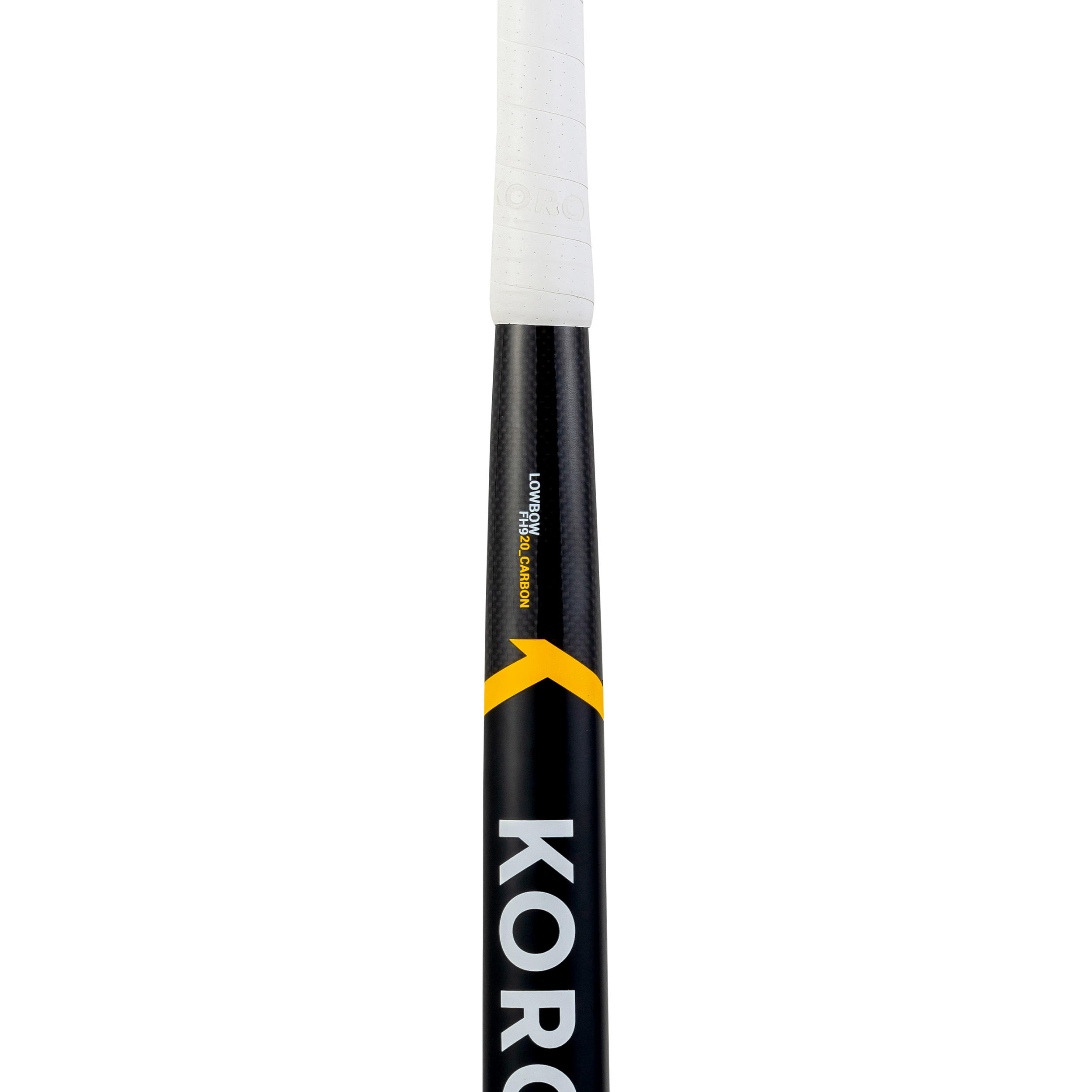 Kids' 20% Carbon Low Bow Field Hockey Stick FH920 - Black/Yellow 7/12