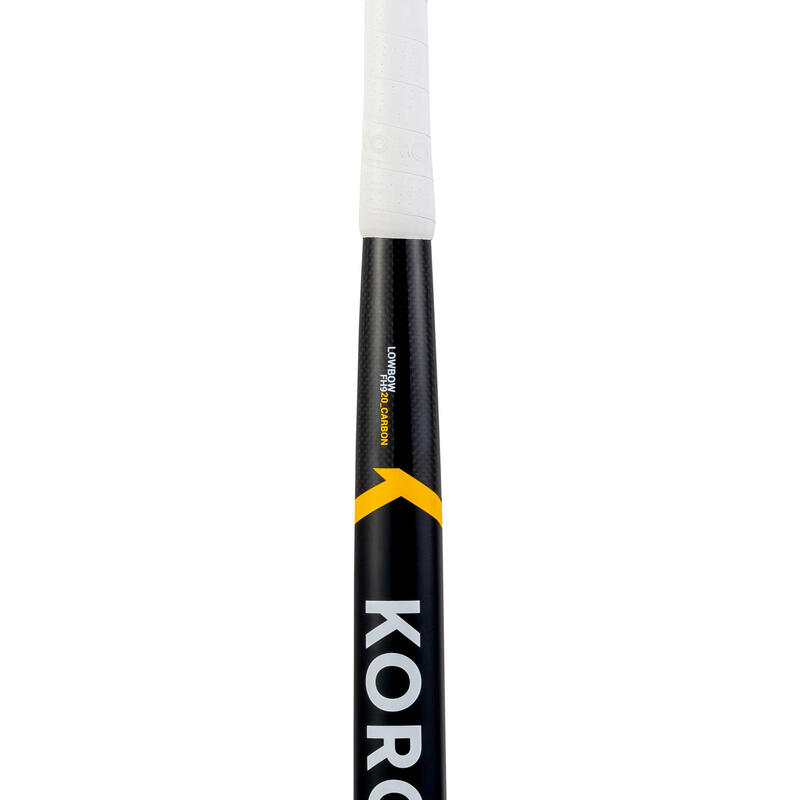 Stick de hockey ado 20% carbone low bow FH920 noir jaune