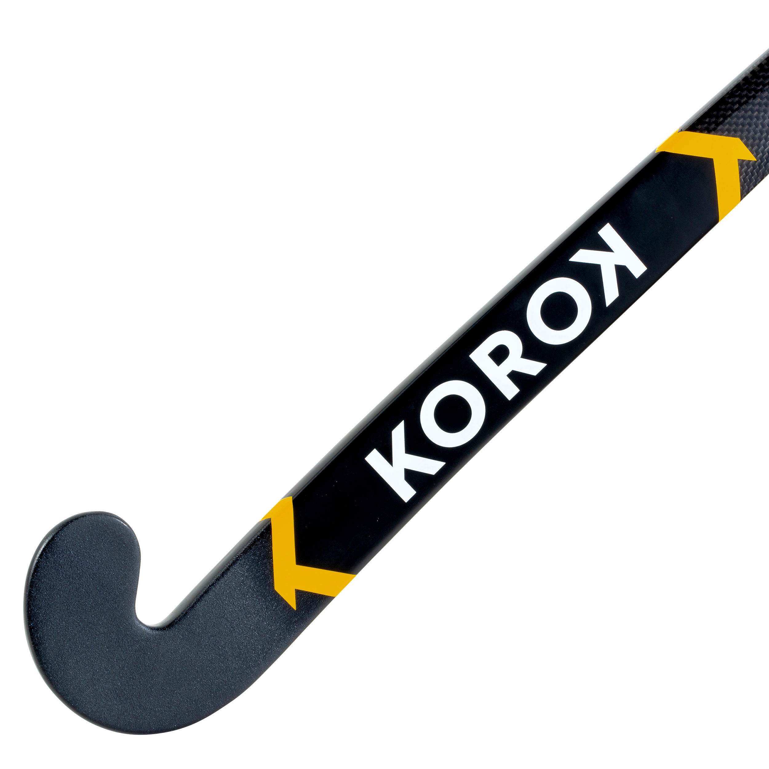 Kids' 20% Carbon Low Bow Field Hockey Stick FH920 - Black/Yellow 5/12