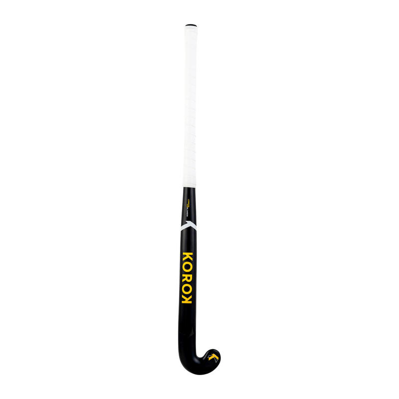 Hockeystick voor expert volwassenen low bow 95% carbon FH995 zwart/oranje