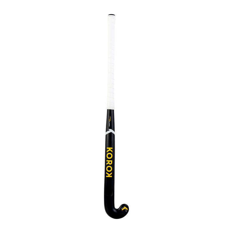 Stick de hockey sur gazon adulte expert low bow 95% carbone FH995 noir orange