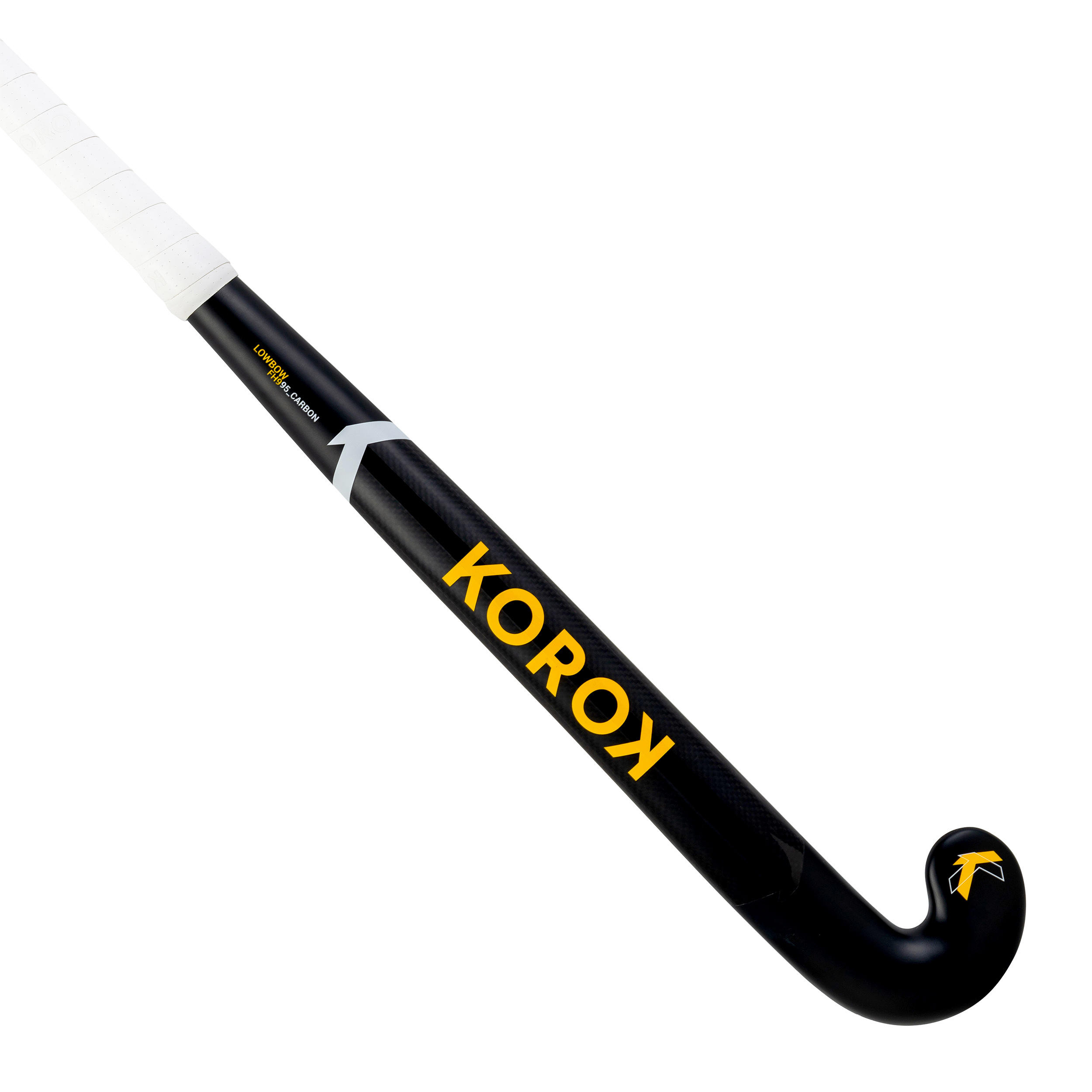 Adult Field Hockey Advanced 95% Carbon Low Bow Stick FH995 - Black/Orange 1/12