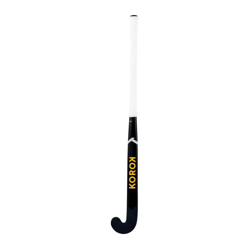 Hockeystick voor expert volwassenen low bow 95% carbon FH995 zwart/oranje