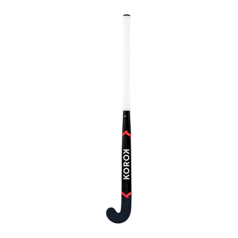 Hockeystick voor expert volwassenen low bow 95% carbon FH995 wit/roze