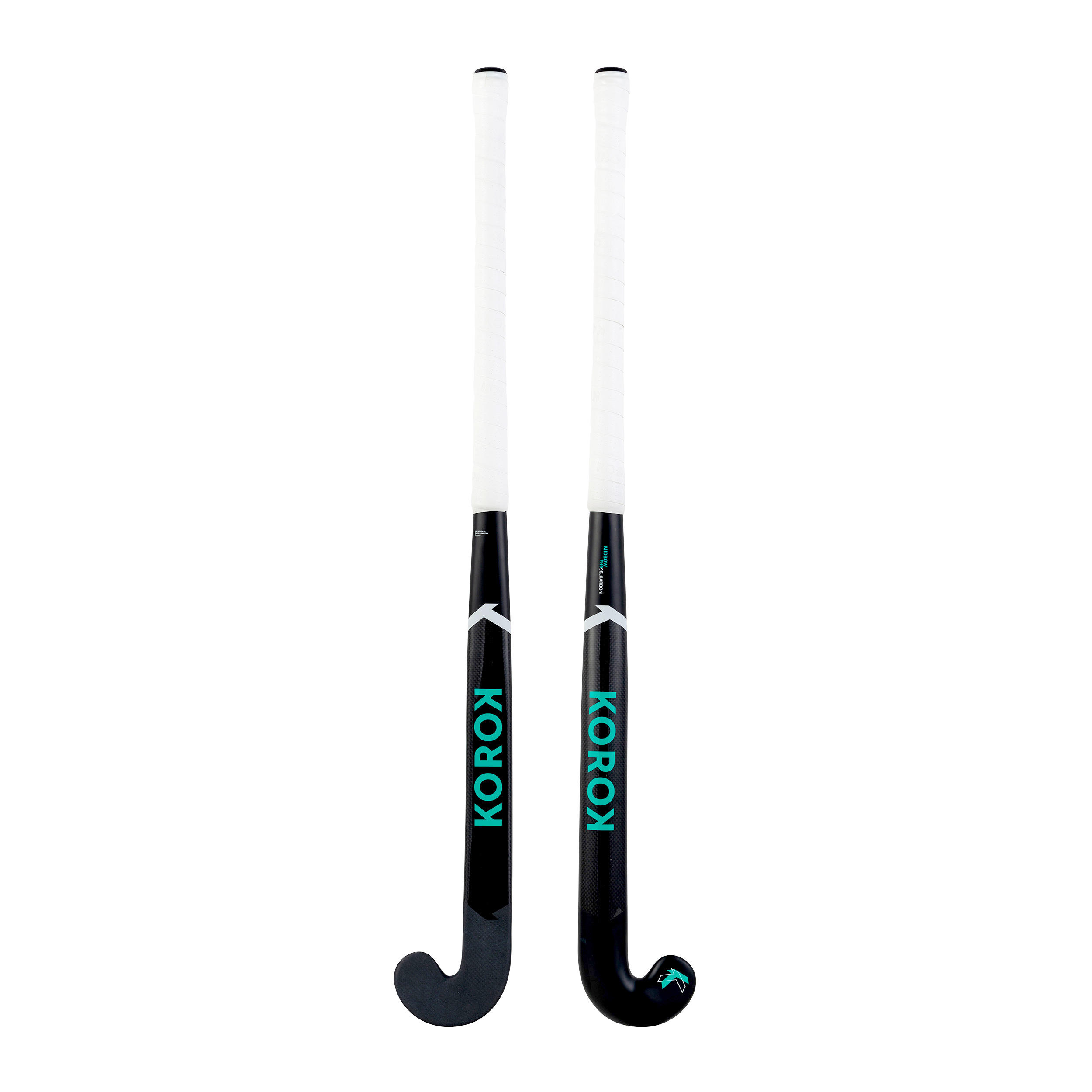 Adult Advanced Field Hockey 95% Carbon Mid Bow Stick FH995 - Black/Turquoise 6/12