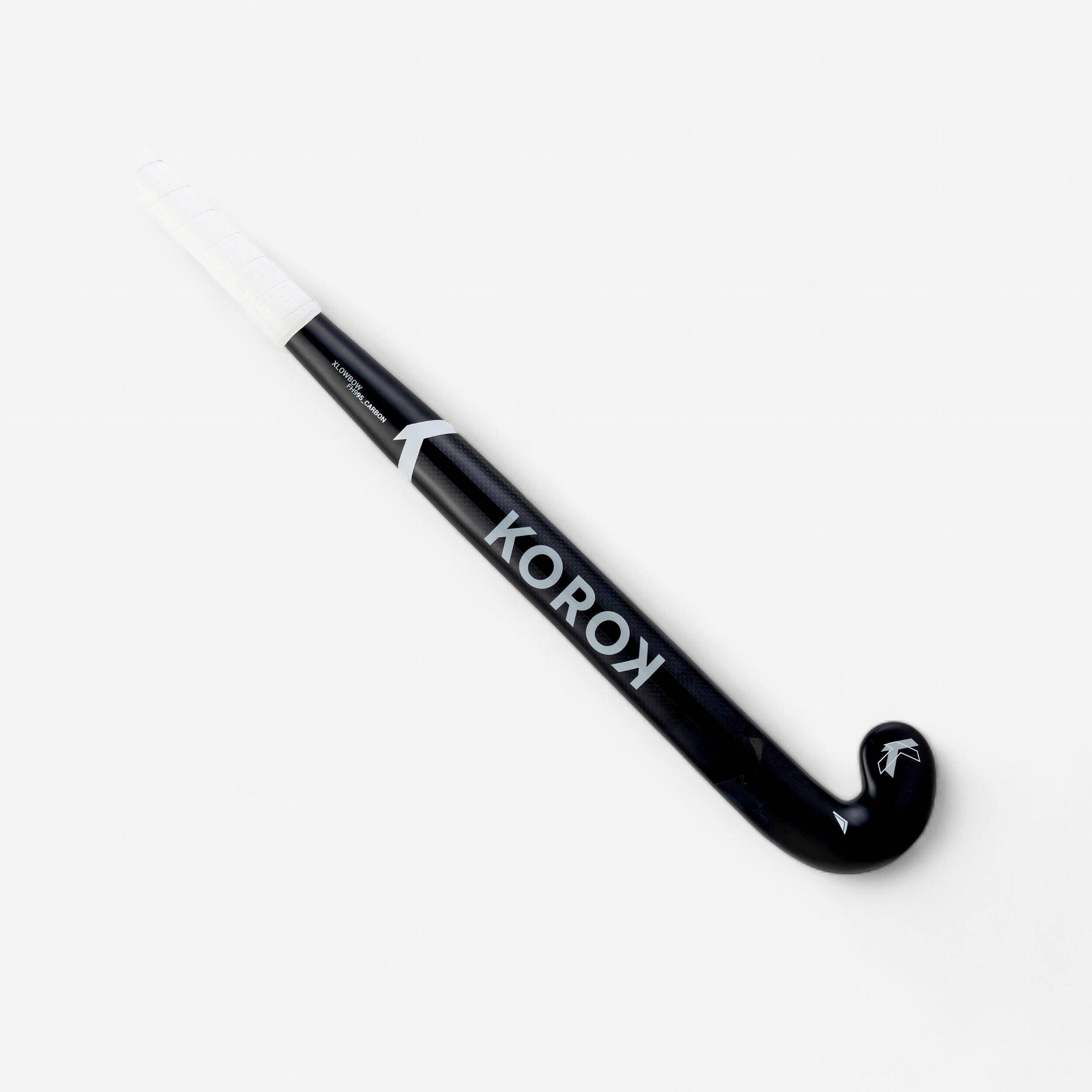 Adult 95% Carbon Extra Low Bow Field Hockey Stick FH995 - Black/Grey -  1