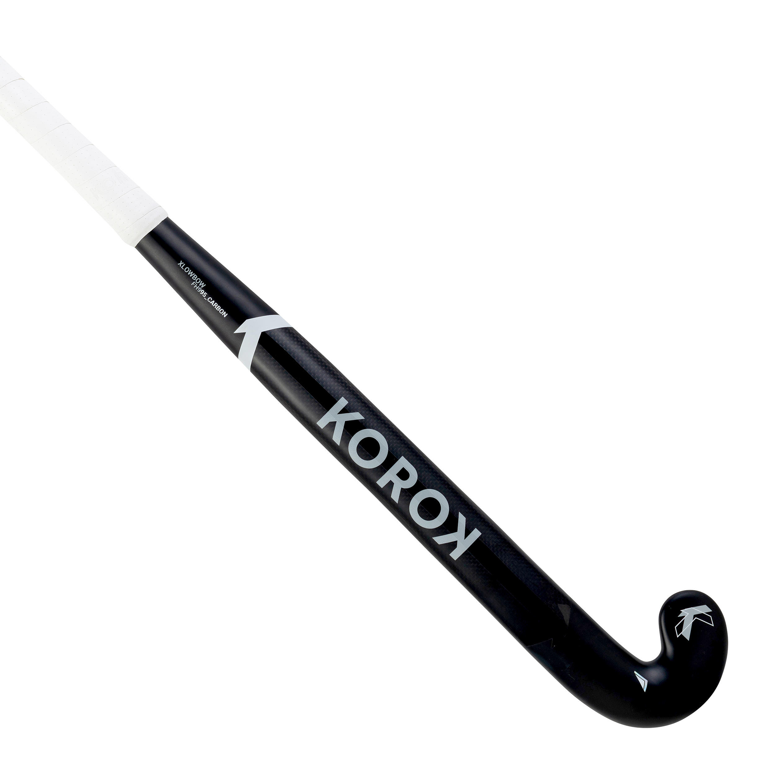 KOROK Adult Advanced 95% Carbon Extra Low Bow Field Hockey Stick FH995 - Black/Grey
