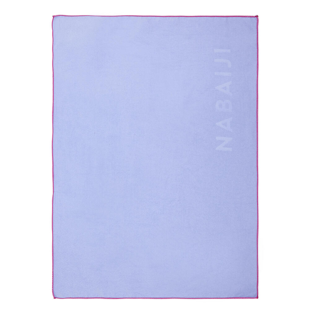 Serviette De Bain Microfibre Violet Clair Taille S 39 x 55 cm